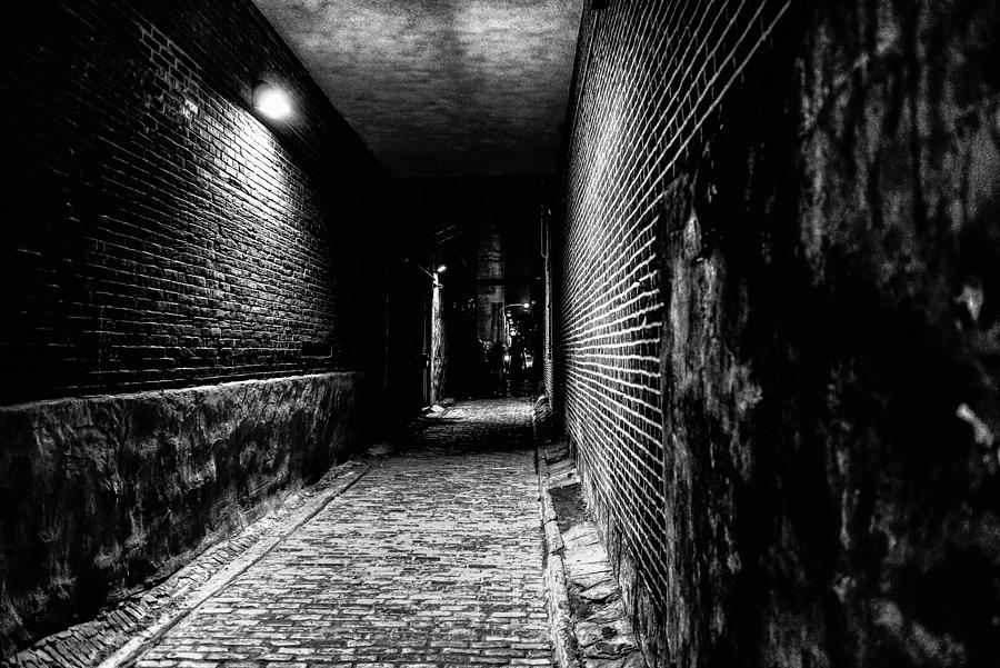 Scary Dark Alley Photograph by Louis Dallara