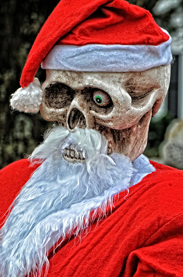 Scary Santa Photograph by Mike Martin