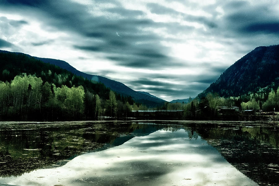 Scattered Clouds Reflected In Lake Photograph by Audun Bakke Andersen