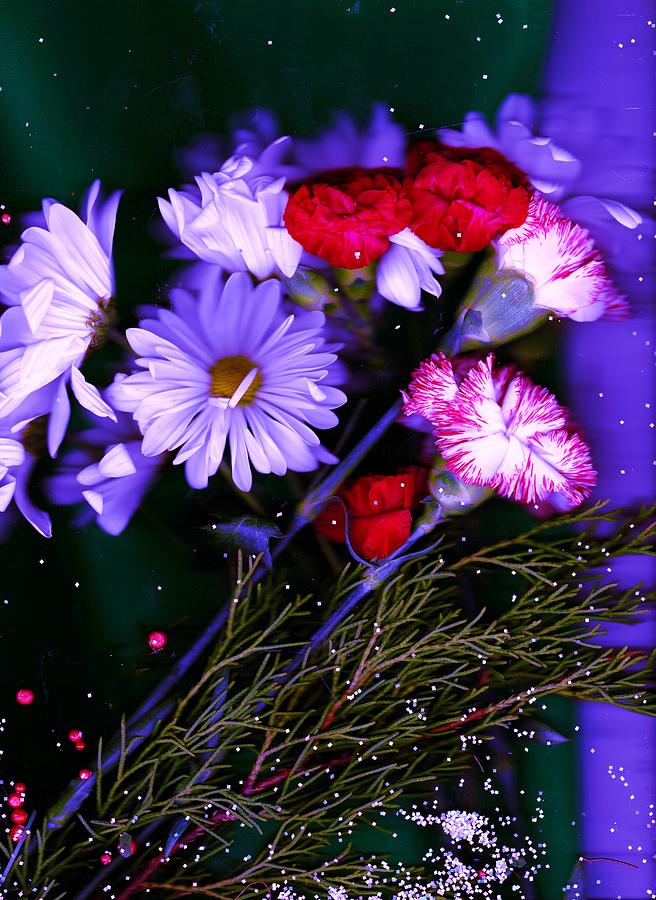 Flower Mixed Media - Scattered Floral Memories II by Anne-Elizabeth Whiteway