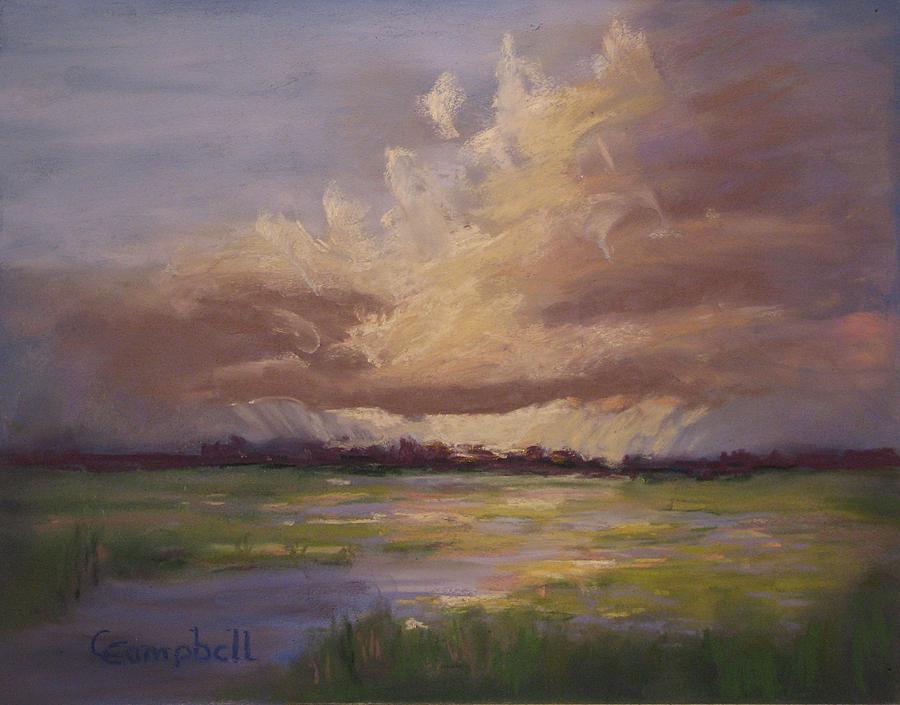Landscape Painting - Scattered Showers by Cecelia Campbell Landscape Painting - Scattered Showers by Cecelia Campbell