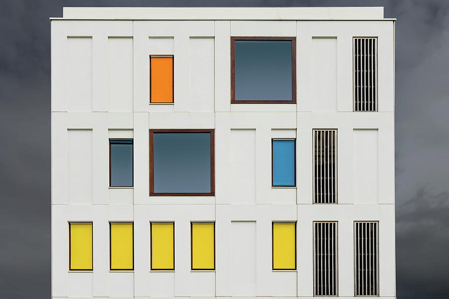 Architecture Photograph - Scattered Windows by Luc Vangindertael (lagrange)