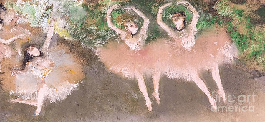 Edgar Degas Pastel - Scene de ballet by Edgar Degas