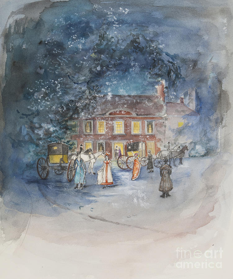 Scene from Jane Austens Emma Painting by Caroline Hervey Bathurst