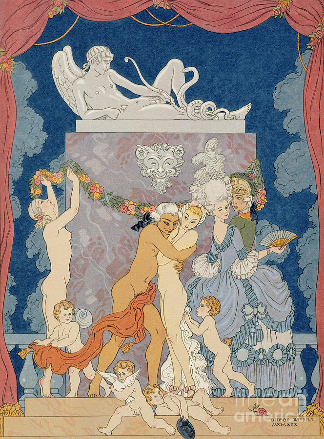 Fairy Painting - Scene from Les Liaisons Dangereuses  by Georges Barbier