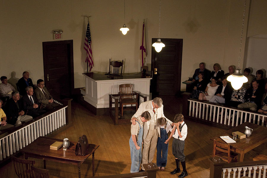 Scene from the play To Kill A Mockingbird in Monroeville Photograph by Carol M Highsmith