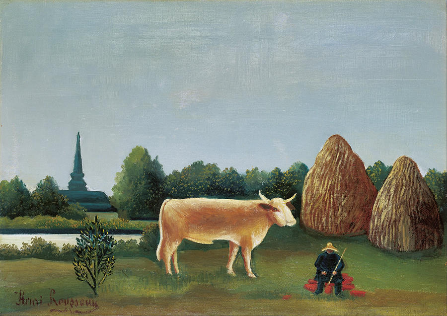 Scene In Bagneux Painting by Henri Rousseau