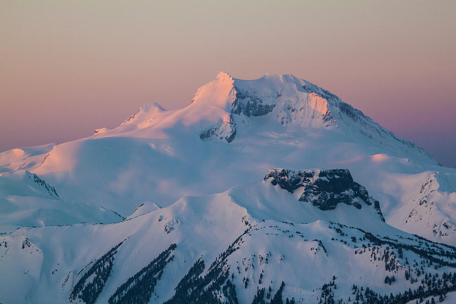 Scenery With Snowcovered Mountain Peak Photograph by Christopher