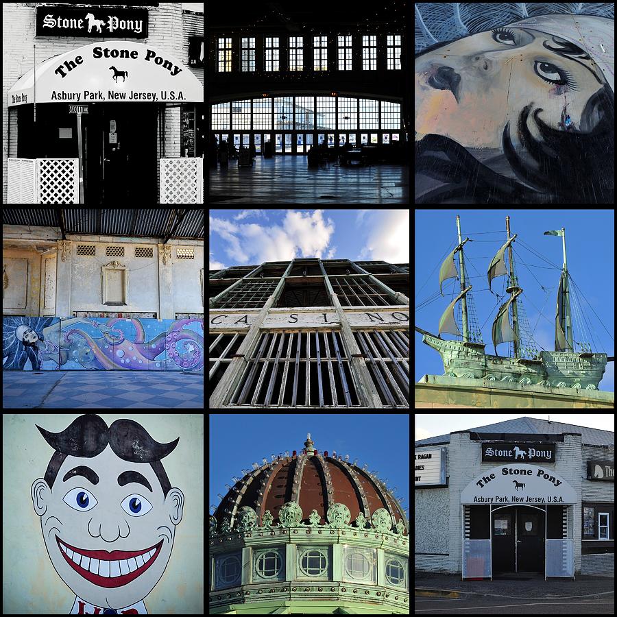 Scenes from Asbury Park New Jersey Collage Photograph by Terry DeLuco