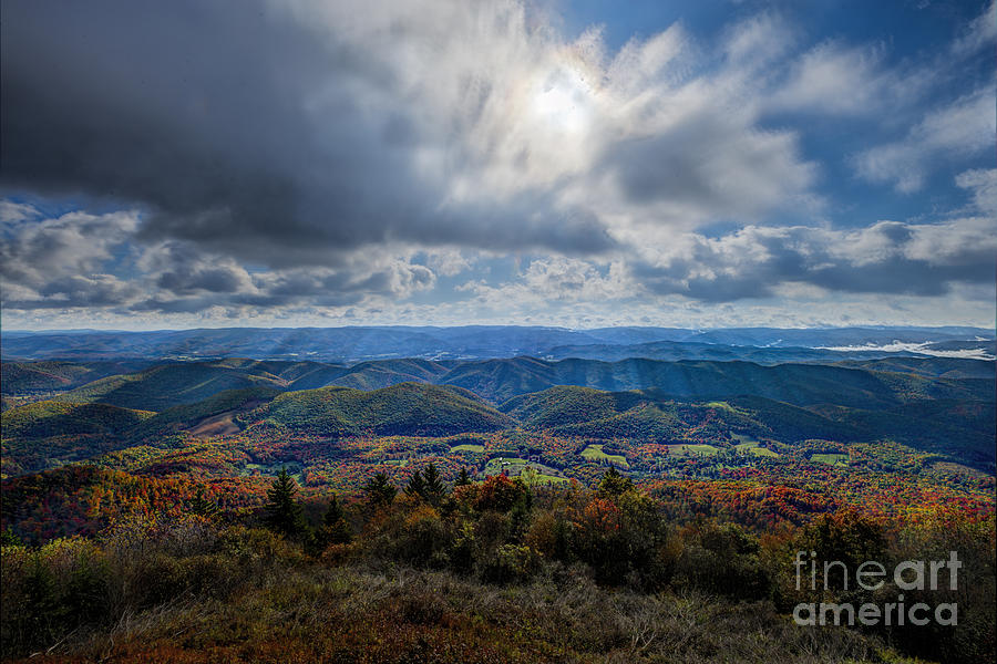 Scenic from top of Bald Knob Mountain Photograph by Dan Friend