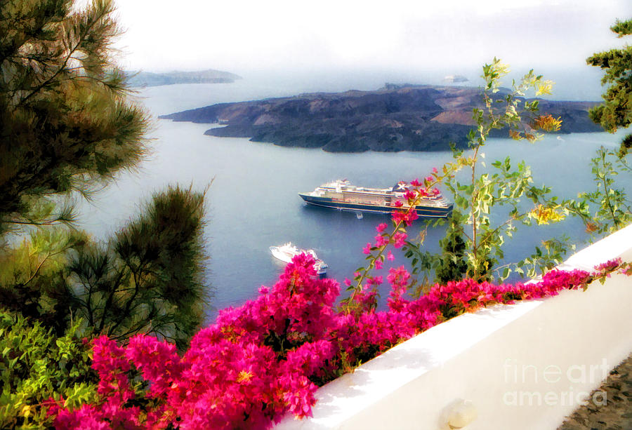 Scenic Santorini  Photograph by Timothy Hacker