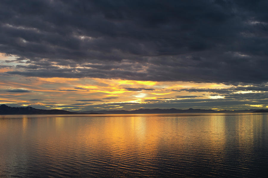 Scenic Sunset On Lake, Salt Lake City Photograph by Scott Markewitz ...