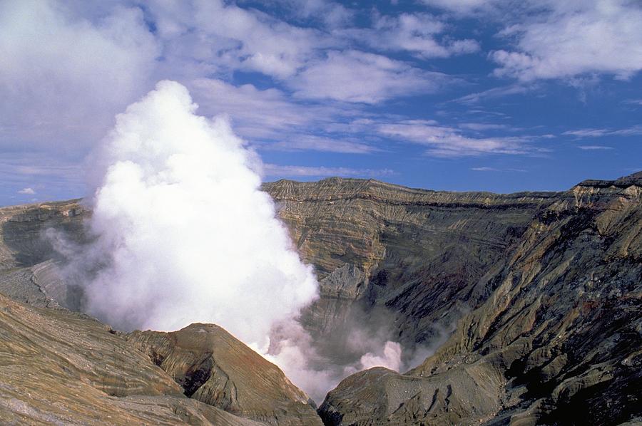 Scenic View Of Mount Aso Against Sky Photograph by Michel Guntern / EyeEm Scenic View Of Mount Aso Against Sky Photograph by Michel Guntern / EyeEm