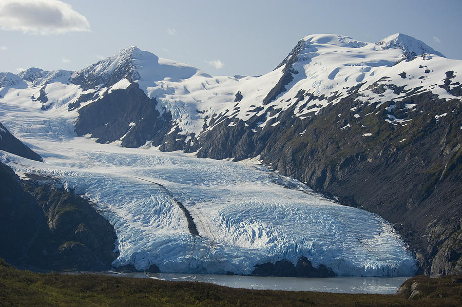 Scenic View Of Portage Glacier And Photograph By Daryl Pederson - Fine 