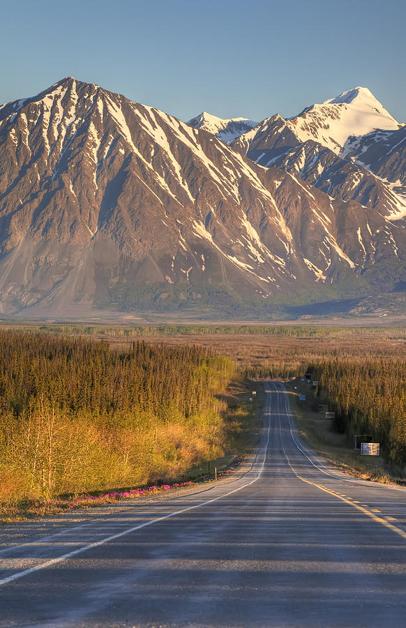 Scenic View Of The Haines Highway In Photograph by Michael Criss