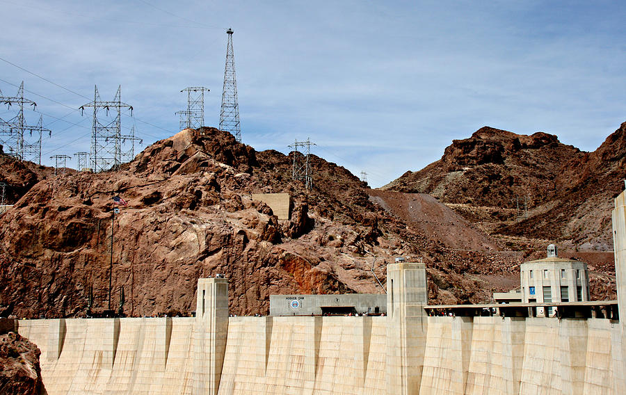 Las Vegas Photograph - Scenic View of the Hoover Dam by Cecelia Helwig