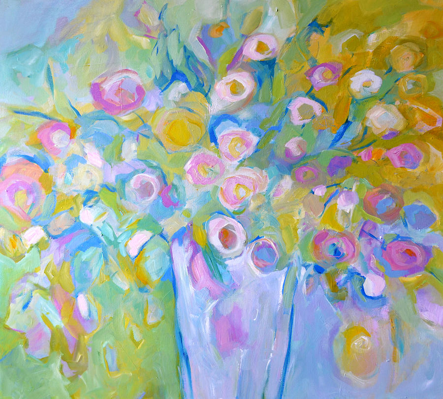 Flowers Painting - Scent Of Spring by Filomena Booth Flowers Painting - Scent Of Spring by Filomena Booth