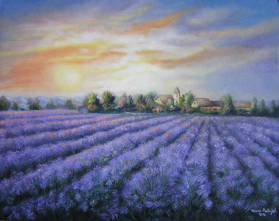 Scented field Painting by Vesna Martinjak