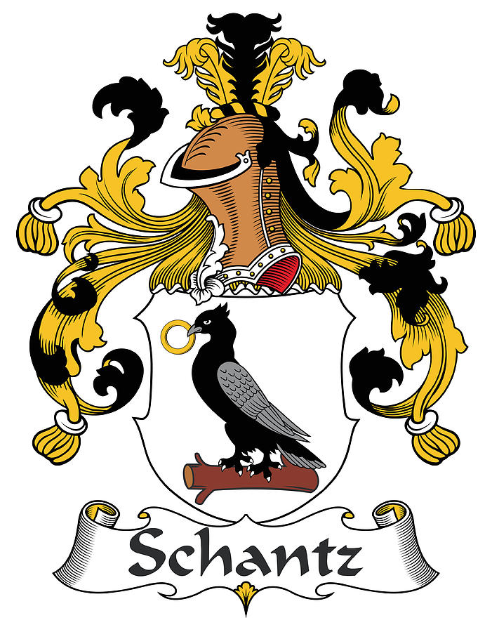 Schantz Coat of Arms German Digital Art by Heraldry - Fine Art America