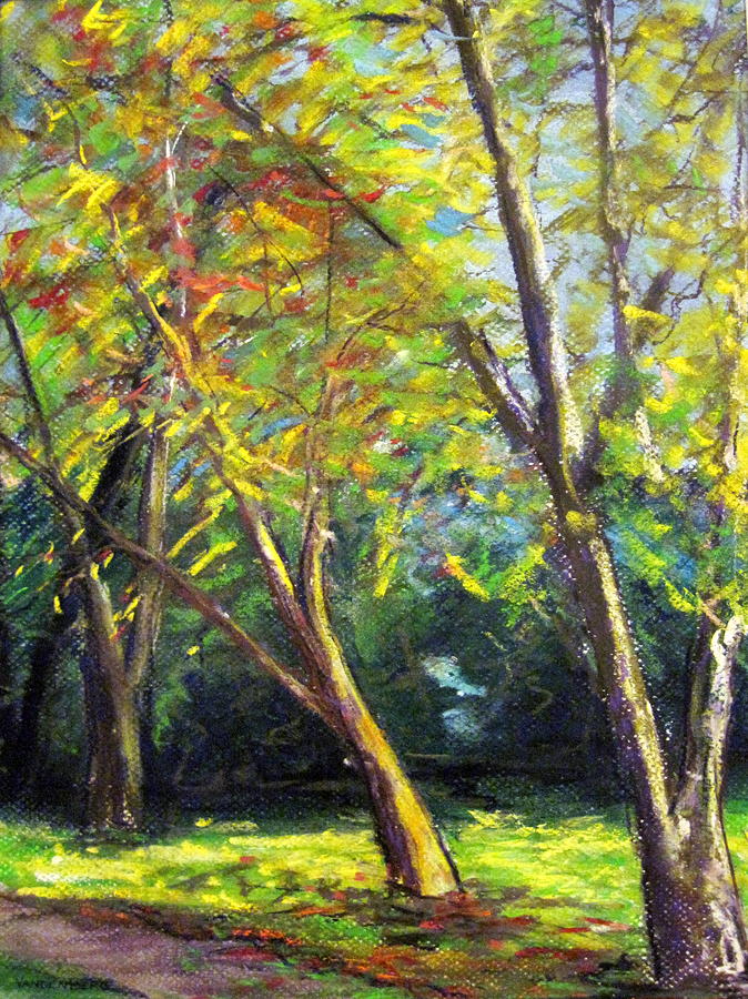 Schenley Park Trees Painting by Francine VandenBerg - Fine Art America