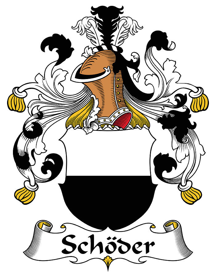 Schoder Coat of Arms German Digital Art by Heraldry - Fine Art America