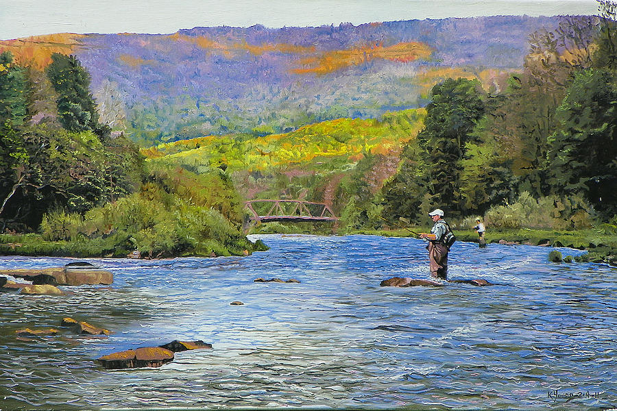 Schoharie Creek Painting by Kenneth Young