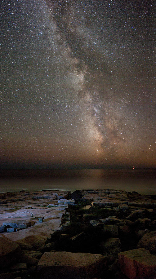 Schoodic Point Milky Way 6155 Photograph by Brent L Ander