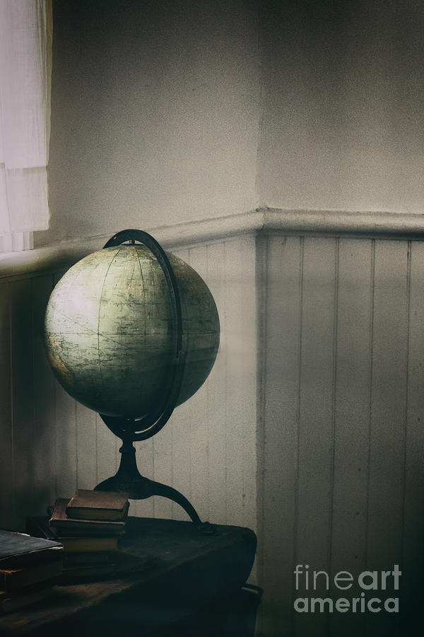 Vintage Photograph - School Globe by Margie Hurwich