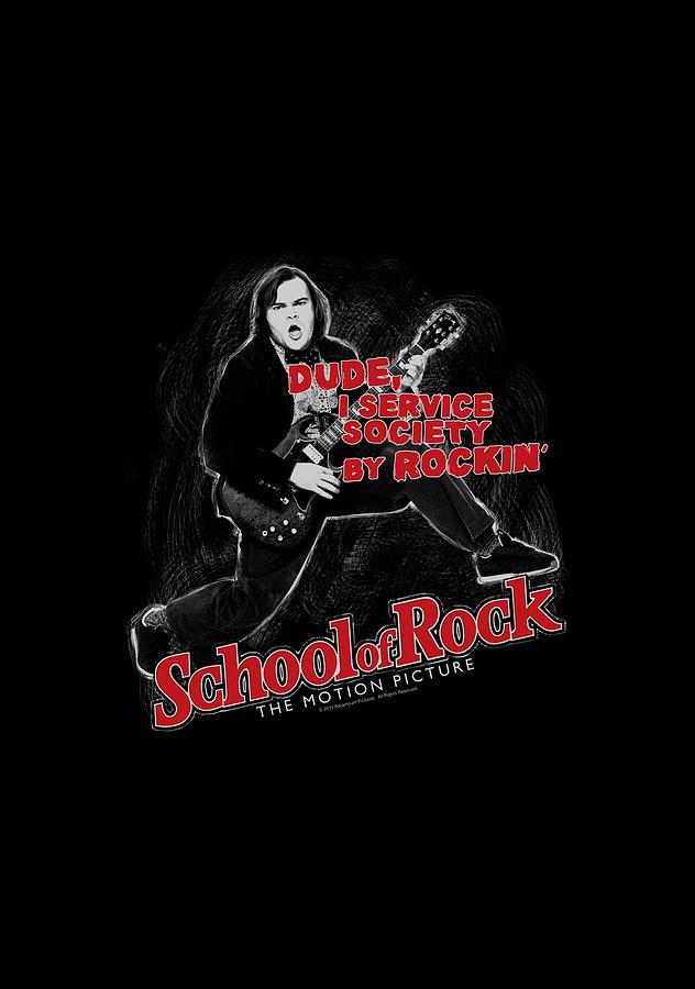 Music Digital Art - School Of Rock - Rockin by Brand A