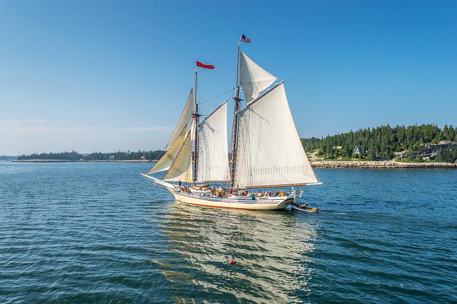 Schooner Heritage off Vinalhaven Photograph by Tim Sullivan - Fine Art ...