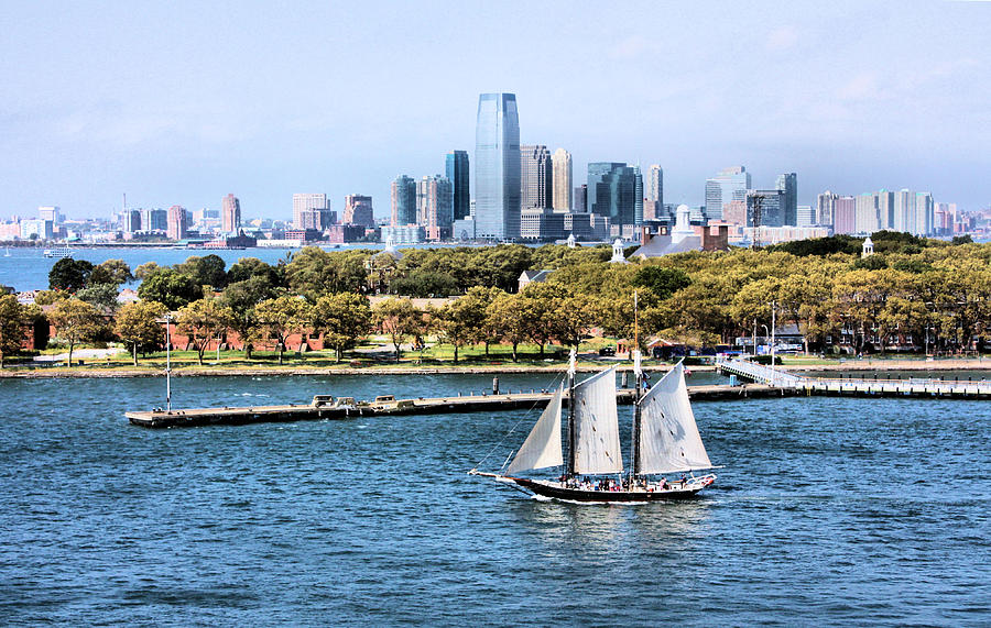 Schooner in New York City Harbor Photograph by Kristin Elmquist
