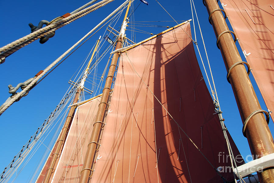 Schooner Sails III Photograph by Rosemarie Morelli