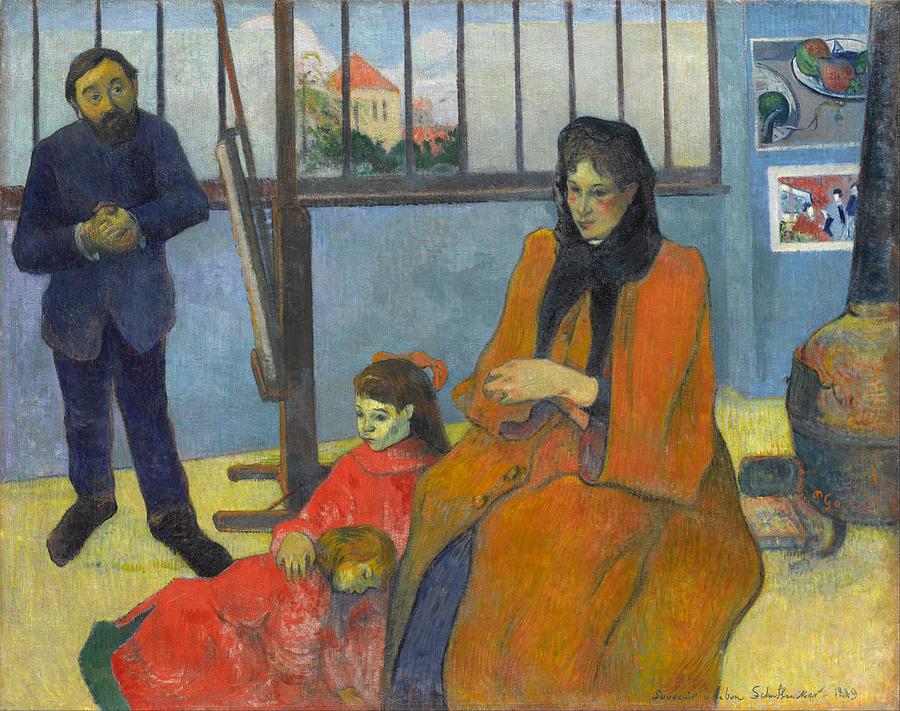 Schuffeneckers Studio Painting by Paul Gauguin