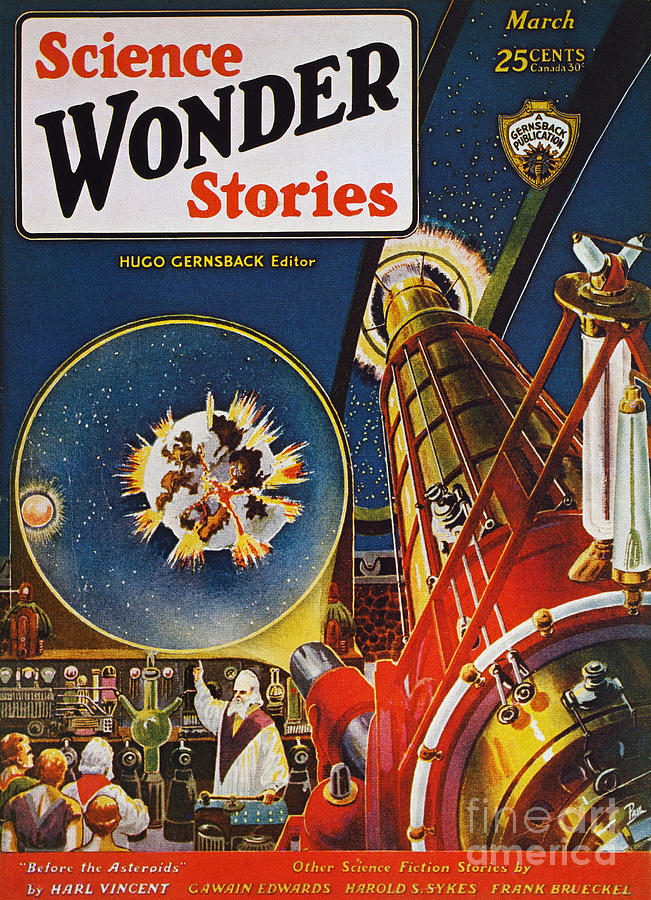 Sci-fi Magazine Cover, 1930 Photograph by Granger