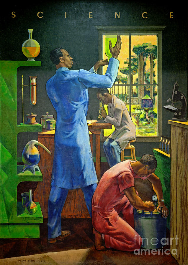 Science Mural 1948 Photograph by Padre Art