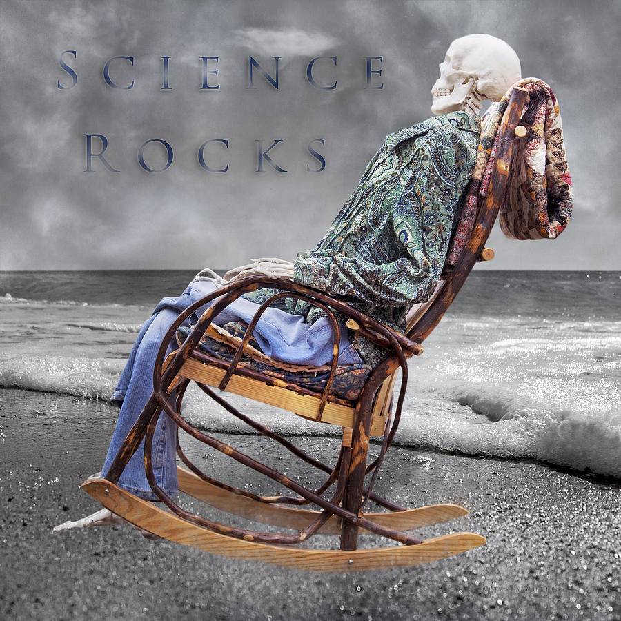 Skeleton Mixed Media - Science Rocks by Betsy Knapp