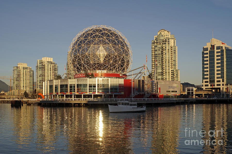 Science World Sunset Vancouver Photograph by John  Mitchell