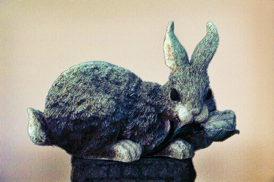 Sculptured Bunny Photograph by Linda Phelps