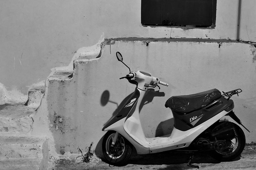 Scooter BW Photograph by Ivan Slosar