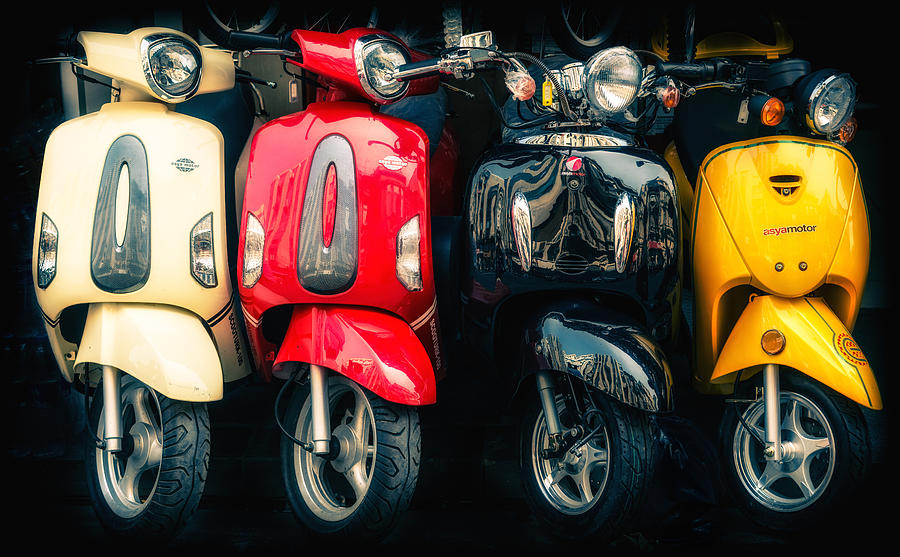 Cool Photograph - Scooters by Dobromir Dobrinov