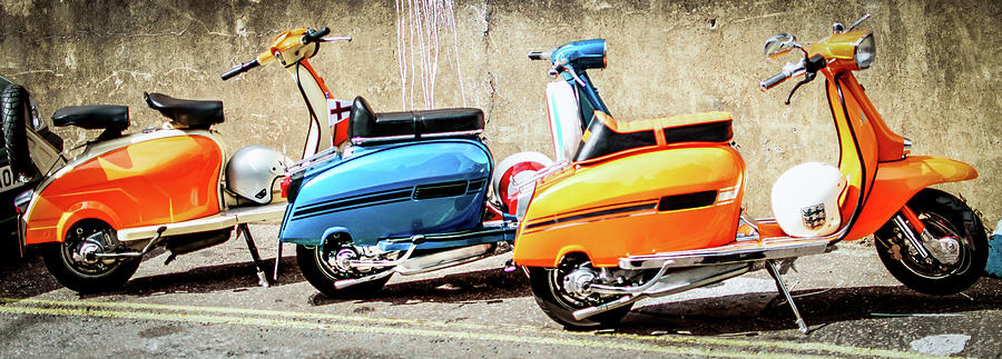 Scooters Motorcycles Photograph by Scott Baldock