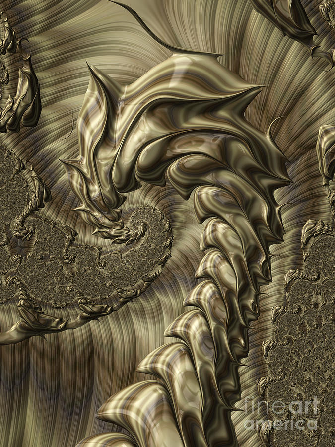 Abstract Digital Art - Scorpion by John Edwards