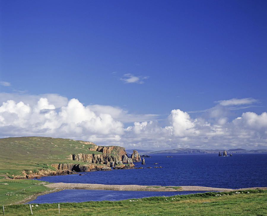 Landscape Photograph - Scotland Shetland Islands Eshaness Cliffs by Anonymous