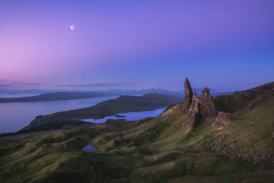 Scotland Photograph - Scotland - Storr At Night by Jean Claude Castor