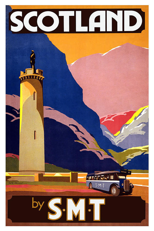 Scotland travel Poster Painting by Unknown - Fine Art America