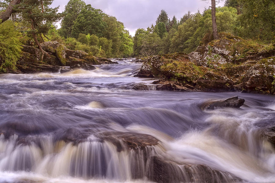 Scotlands Falls of Dochart - Killin Scotland Photograph by Jason Politte