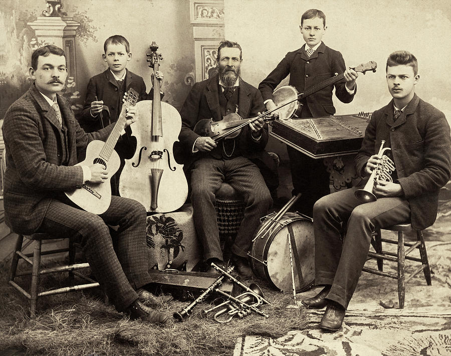 Scott Family String Band Photograph by Underwood Archives