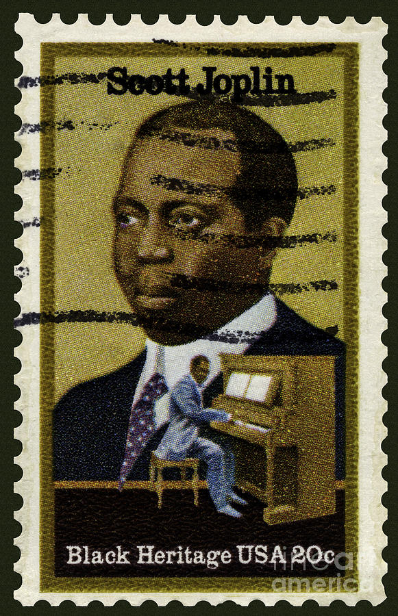 Scott Joplin Stamp Photograph by Phil Cardamone
