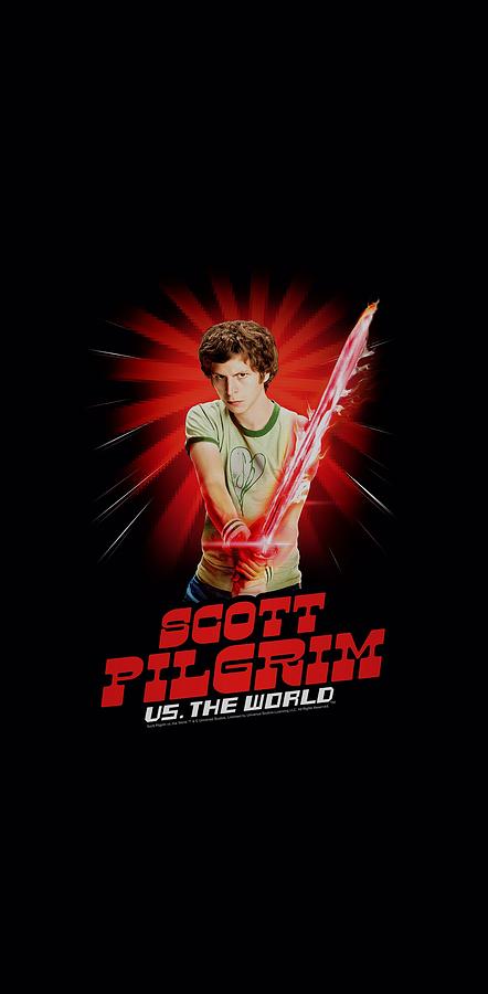 Movie Digital Art - Scott Pilgrim - Super Sword by Brand A