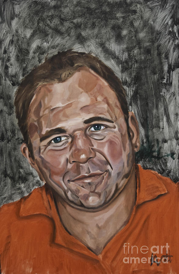 Scott Quinnell Painting by James Lavott